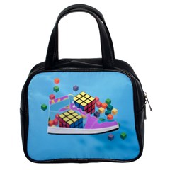 Floating-cubes-on-blue Backgrounderaser 20220422 203144521 Backgrounderaser 20220422 203216276 Classic Handbag (two Sides) by marthatravis1968