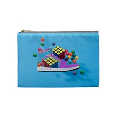 Floating-cubes-on-blue Backgrounderaser 20220422 203144521 Backgrounderaser 20220422 203216276 Cosmetic Bag (medium) by marthatravis1968