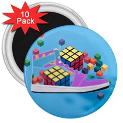 Floating-cubes-on-blue Backgrounderaser 20220422 203144521 Backgrounderaser 20220422 203216276 3  Magnets (10 Pack)  by marthatravis1968