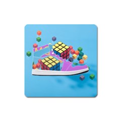 Floating-cubes-on-blue Backgrounderaser 20220422 203144521 Backgrounderaser 20220422 203216276 Square Magnet by marthatravis1968