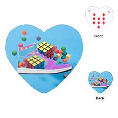 Floating-cubes-on-blue Backgrounderaser 20220422 203144521 Backgrounderaser 20220422 203216276 Playing Cards Single Design (heart) by marthatravis1968