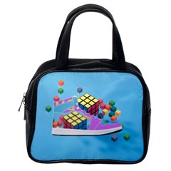 Floating-cubes-on-blue Backgrounderaser 20220422 203144521 Backgrounderaser 20220422 203216276 Classic Handbag (one Side) by marthatravis1968