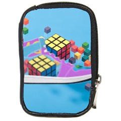 Floating-cubes-on-blue Backgrounderaser 20220422 203144521 Backgrounderaser 20220422 203216276 Compact Camera Leather Case by marthatravis1968