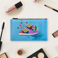 Floating-cubes-on-blue Backgrounderaser 20220422 203144521 Backgrounderaser 20220422 203216276 Cosmetic Bag (small) by marthatravis1968