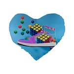 Floating-cubes-on-blue Backgrounderaser 20220422 203144521 Backgrounderaser 20220422 203216276 Standard 16  Premium Flano Heart Shape Cushions Back