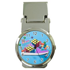 Floating-cubes-on-blue Backgrounderaser 20220422 203144521 Backgrounderaser 20220422 203216276 Money Clip Watches by marthatravis1968