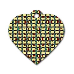 Justice Dog Tag Heart (one Sided) 