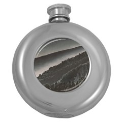 Olympus Mount National Park, Greece Round Hip Flask (5 Oz) by dflcprints