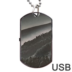 Olympus Mount National Park, Greece Dog Tag Usb Flash (one Side) by dflcprints