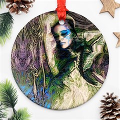 My Mucha Moment Round Ornament (two Sides) by MRNStudios