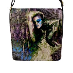 My Mucha Moment Flap Closure Messenger Bag (l) by MRNStudios