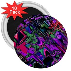 Neon Aquarium 3  Magnets (10 Pack)  by MRNStudios