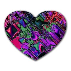 Neon Aquarium Heart Mousepads by MRNStudios