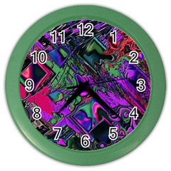 Neon Aquarium Color Wall Clock by MRNStudios