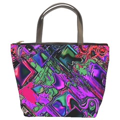 Neon Aquarium Bucket Bag by MRNStudios