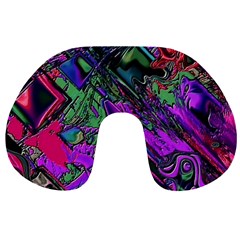 Neon Aquarium Travel Neck Pillow by MRNStudios