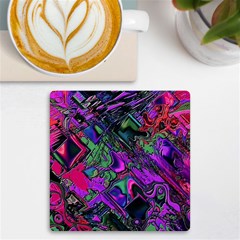 Neon Aquarium Uv Print Square Tile Coaster 