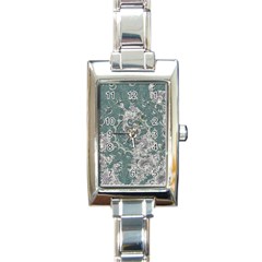 Seaweed Mandala Rectangle Italian Charm Watch by MRNStudios