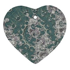 Seaweed Mandala Ornament (heart) by MRNStudios