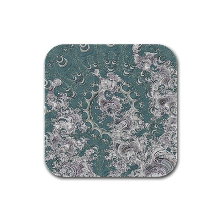 Seaweed Mandala Rubber Square Coaster (4 pack)