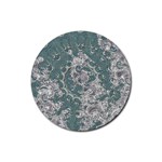 Seaweed Mandala Rubber Round Coaster (4 pack) Front