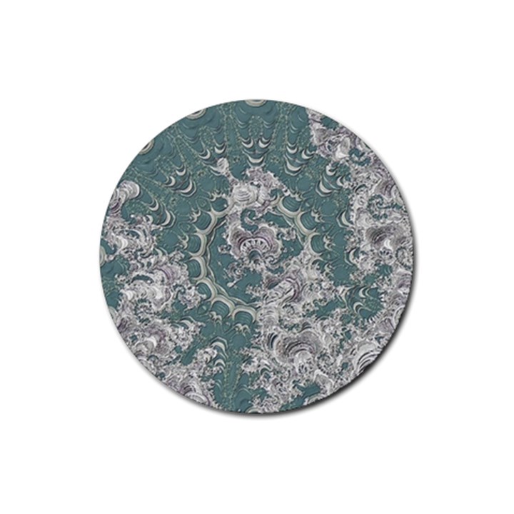 Seaweed Mandala Rubber Round Coaster (4 pack)