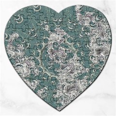 Seaweed Mandala Jigsaw Puzzle (heart) by MRNStudios