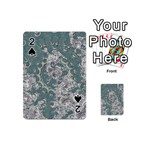 Seaweed Mandala Playing Cards 54 Designs (Mini) Front - Spade2