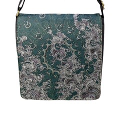 Seaweed Mandala Flap Closure Messenger Bag (l) by MRNStudios