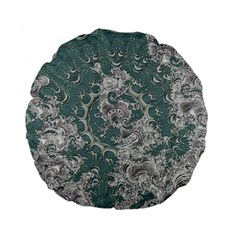 Seaweed Mandala Standard 15  Premium Flano Round Cushions by MRNStudios