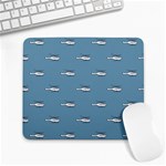 Cartoon Sketchy Helicopter Drawing Motif Pattern Large Mousepads Front