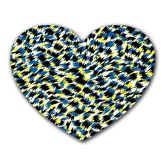 Digital Animal  Print Heart Mousepads by Sparkle