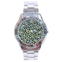 Digital Animal  Print Stainless Steel Analogue Watch by Sparkle