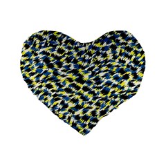 Digital Animal  Print Standard 16  Premium Heart Shape Cushions by Sparkle