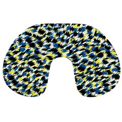 Digital Animal  Print Travel Neck Pillow by Sparkle