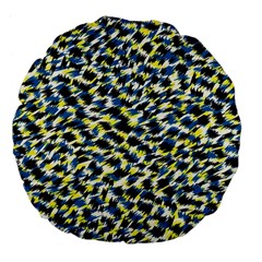 Digital Animal  Print Large 18  Premium Flano Round Cushions by Sparkle