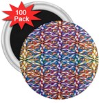 Colorful Flowers 3  Magnets (100 pack) Front