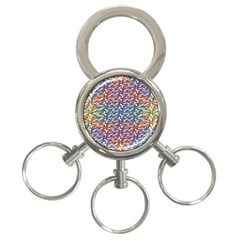 Colorful Flowers 3-ring Key Chain by Sparkle