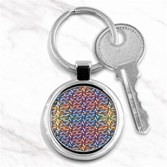 Colorful Flowers Key Chain (round) by Sparkle