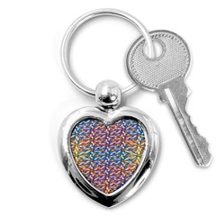 Colorful Flowers Key Chain (heart) by Sparkle