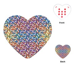 Colorful Flowers Playing Cards Single Design (heart) by Sparkle