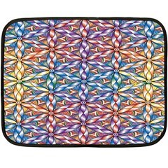 Colorful Flowers Double Sided Fleece Blanket (mini)  by Sparkle