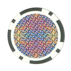 Colorful Flowers Poker Chip Card Guard (10 Pack) by Sparkle