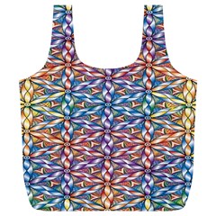 Colorful Flowers Full Print Recycle Bag (xl) by Sparkle