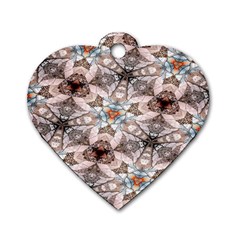 Digital Illusion Dog Tag Heart (two Sides) by Sparkle