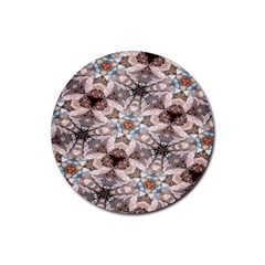 Digital Illusion Rubber Coaster (round) by Sparkle