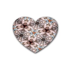 Digital Illusion Rubber Heart Coaster (4 Pack) by Sparkle