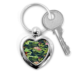 Flowers Pattern Key Chain (heart)