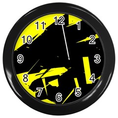 Abstract Pattern Wall Clock (black)