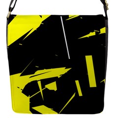 Abstract Pattern Flap Closure Messenger Bag (s) by Sparkle